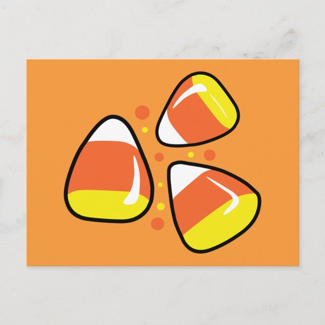 Candy Corn Postkarte (Vorderseite)