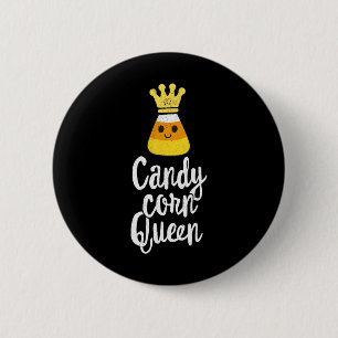 Candy Corn Queen Niedlich Halloween Kawaii Crown Button