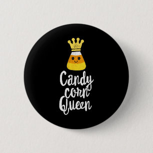 Candy Corn Queen Niedlich Halloween Kawaii Crown Button