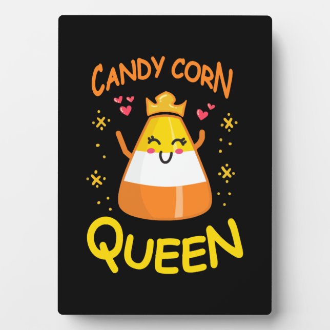Candy Corn Queen Niedlich Halloween Kawaii Crown Fotoplatte (Vorderseite)