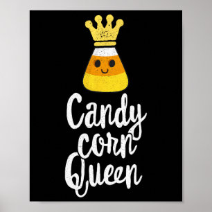 Candy Corn Queen Niedlich Halloween Kawaii Crown Poster
