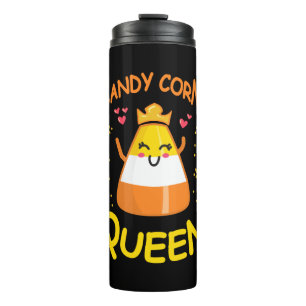 Candy Corn Queen Niedlich Halloween Kawaii Crown Thermosbecher