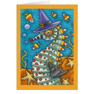 CANDY CORN SEEPFERD, UNTER DER MEERESHALLOWEEN KAR