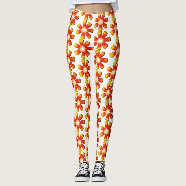 Candy Corn Spiral Leggings (Vorderseite)