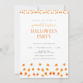 Candy Corn Spooktacular Halloween-Party Einladung