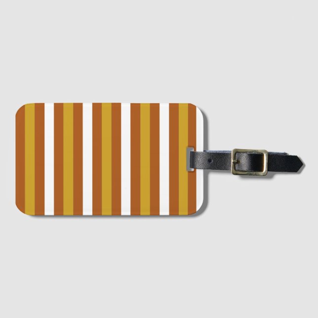 Candy Corn Stripes Gepäckanhänger (Vorderseite (Horizontal))