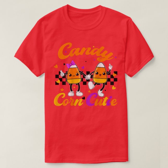 Candy Corn Süsse Kid Halloween Girl Kids Niedlich  T-Shirt (Design vorne)