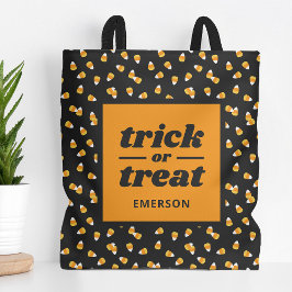 Candy Corn Trick oder Treat Mit Monogramm Hallowee