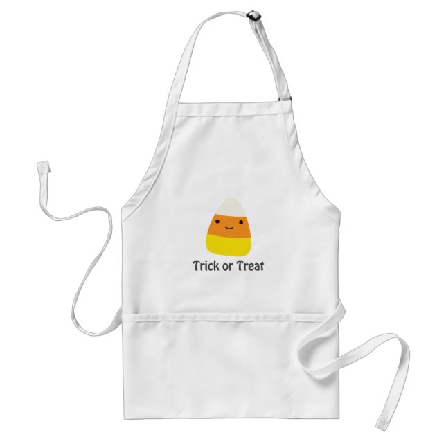 Candy corn - Trick oder Trete Schürze (Vorne)