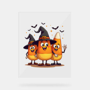 Candy Corn Trio - Funny Halloween Characters Acrylschild