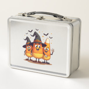 Candy Corn Trio � Lustige Halloween-Figuren Metall Brotdose
