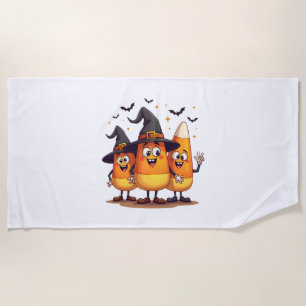Candy Corn Trio � Lustige Halloween-Figuren Strandtuch