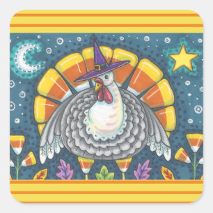 CANDY CORN TÜRKEI, ERNTEDANK STICKERS SHEED