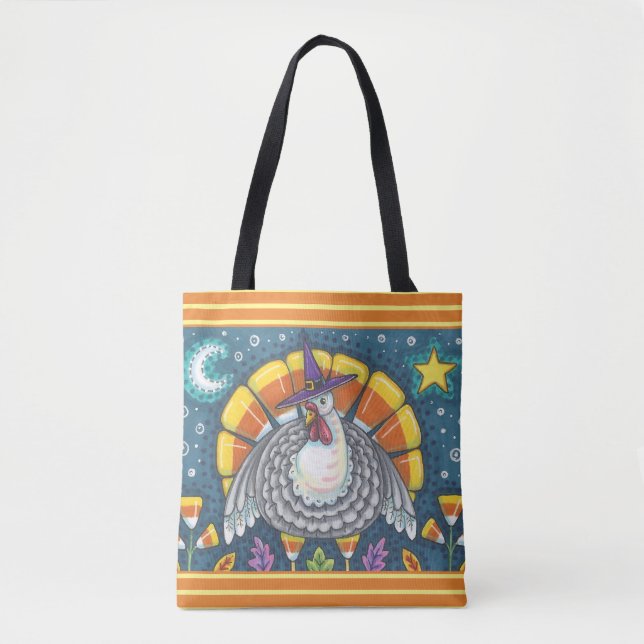 CANDY CORN TÜRKEY ERNTEDANK SOLLTE TOTE BAG (Vorderseite)
