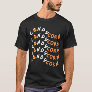 Candy Corn Wavy Niedliches Halloween-Party Kostüm T-Shirt