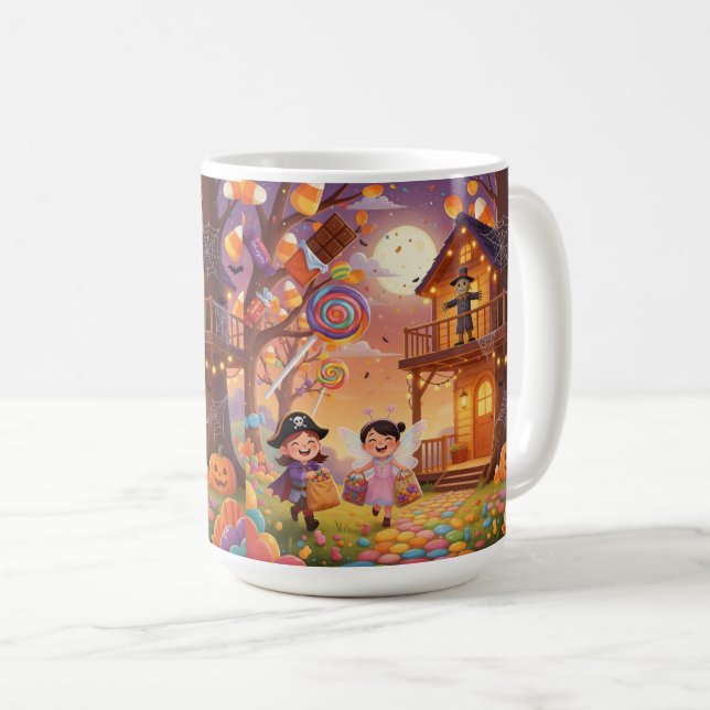 Candy Cottage Halloween Kaffeetasse (VorderseiteRechts)