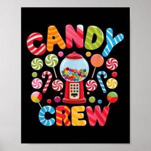 Candy Crew Candy Costume Frauen Candy Land Kinder  Poster