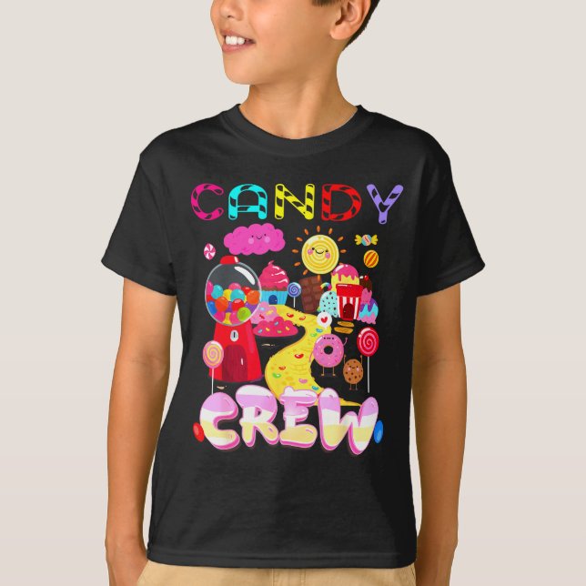 Candy Crew Candy Costume Women Candy Land Kids Swe T-Shirt (Vorderseite)