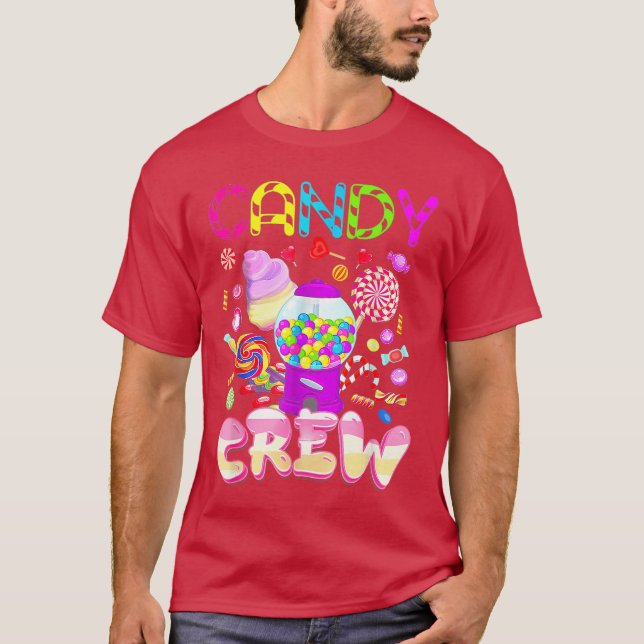 Candy Crew Costume Halloween Kids Boy Girls Sweet  T-Shirt (Vorderseite)
