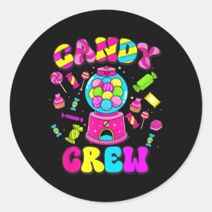 Candy Crew Sweetie Candy Land Candy Squad Hallowee Runder Aufkleber