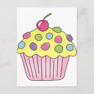 Candy Cupcakes Postkarte
