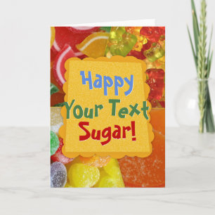 Candy Customizable Grußkarte Karte