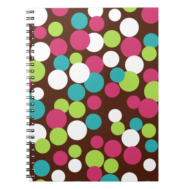 Candy Dots School Class Office Notebook Notizblock (Vorderseite)