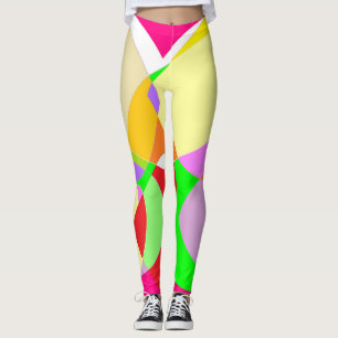 Candy Farben große pastellfarbene göttliche Design Leggings