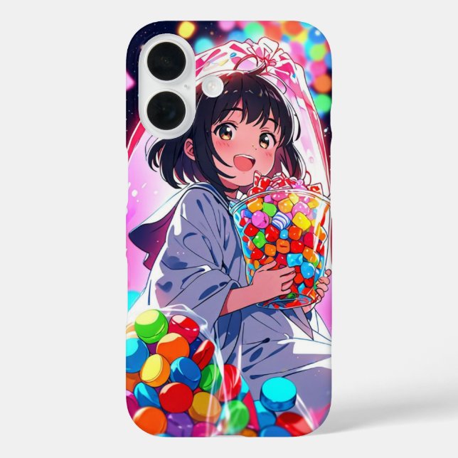Candy Ghost Girl Case-Mate iPhone Hülle (Rückseite)