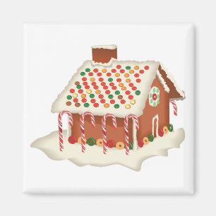 Candy Gingerbrot Hütte Weihnachten Weihnachten Magnet