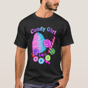 Candy Girl Niedlich Sweet Lolly Cotton Candy Lecke T-Shirt