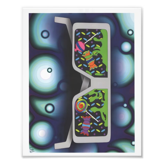 Candy Glasses Print Fotodruck (Vorne)