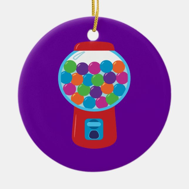 Candy Gumball Machine Keramik Ornament (Vorne)