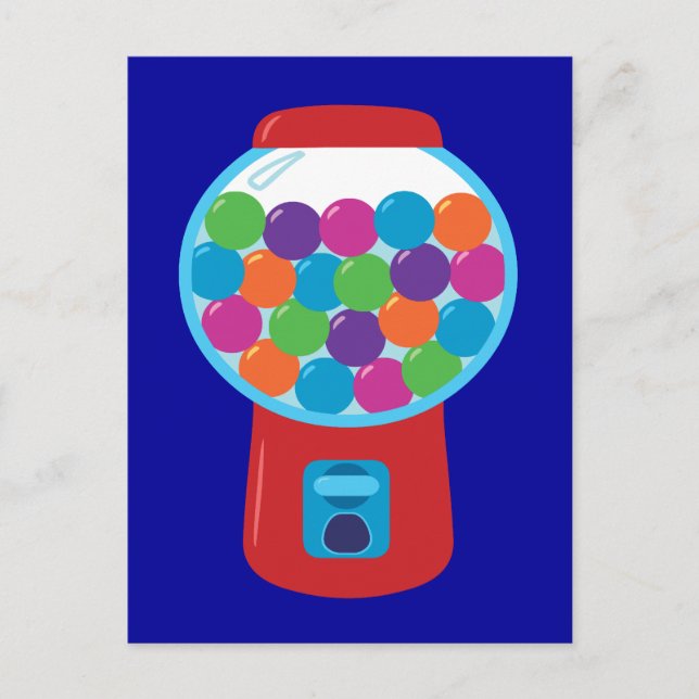 Candy Gumball Machine Postkarte (Vorderseite)