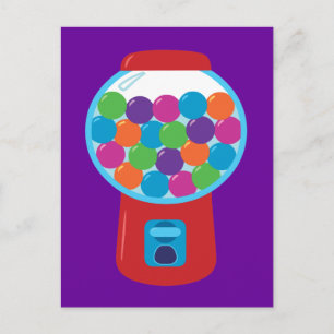 Candy Gumball Machine Postkarte