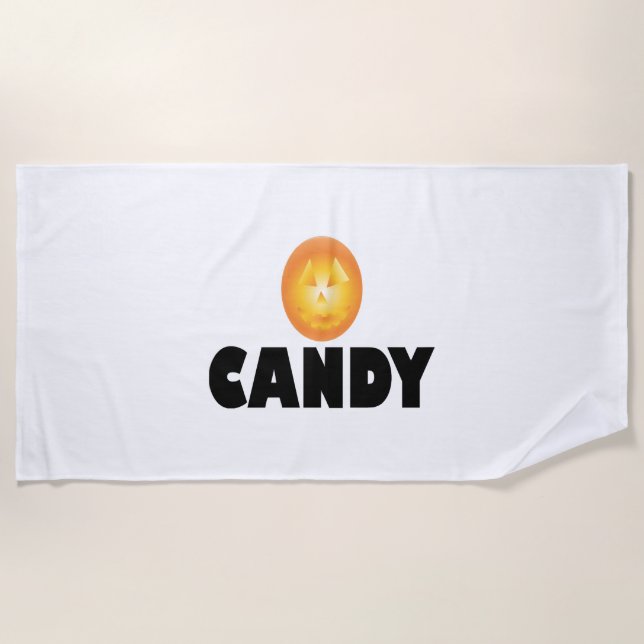 Candy Halloween Strandtuch (Vorderseite)