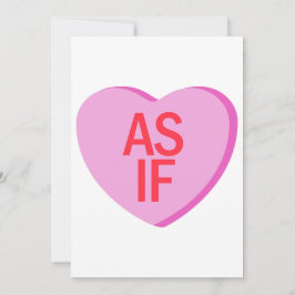 Candy Heart - AS IF Feiertagskarte
