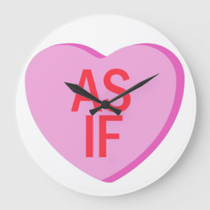 Candy Heart - AS IF Große Wanduhr