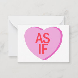 Candy Heart - AS IF Mitteilungskarte