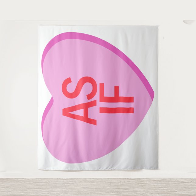 Candy Heart - AS IF Wandteppich (Vorderseite)