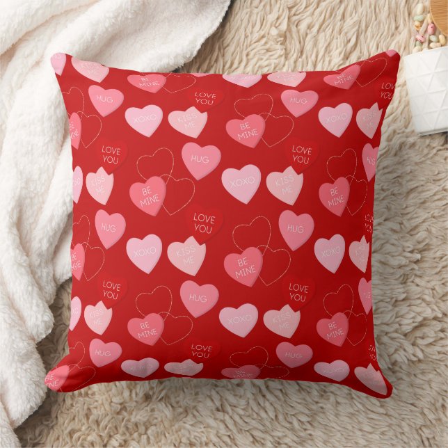 Candy Heart Cascade Kissen (Decke)