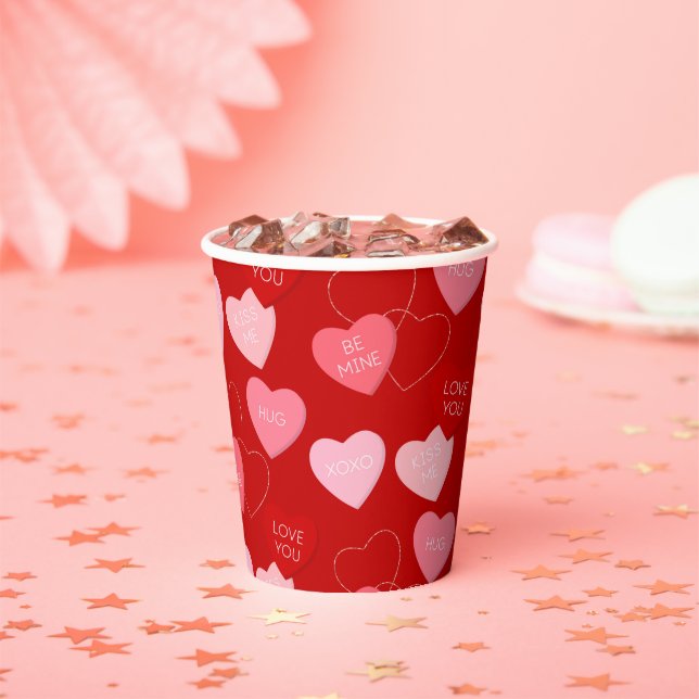 Candy Heart Cascade Pappbecher (Insitu)