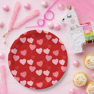 Candy Heart Cascade Pappteller