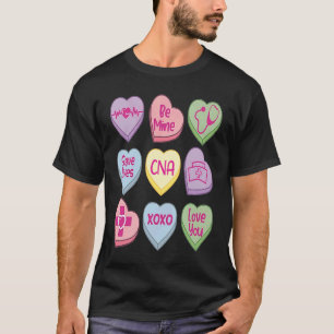 Candy Heart Conversation Nicu CNA ValentinesTag T-Shirt