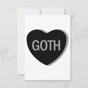 Candy Heart - Goth Dankeskarte