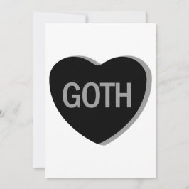 Candy Heart - Goth Einladung