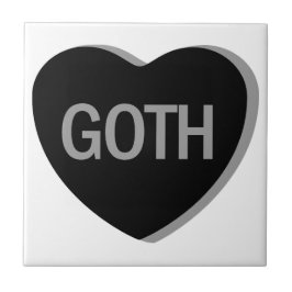 Candy Heart - Goth Fliese