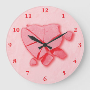 Candy Heart Große Wanduhr