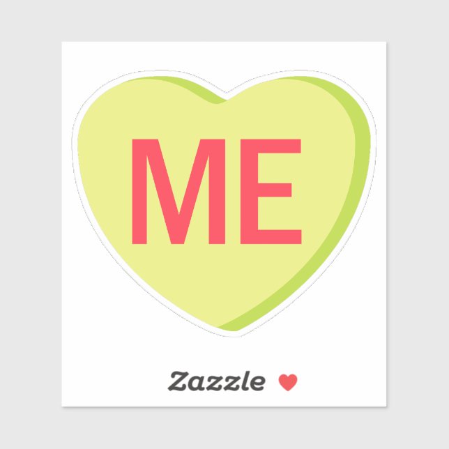 Candy Heart - ICH Aufkleber (Blatt)