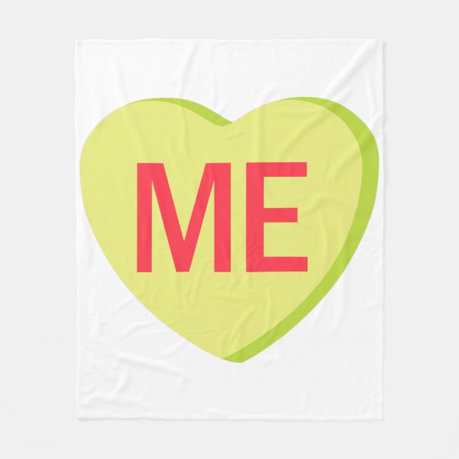 Candy Heart - ICH Fleecedecke (Vorderseite)